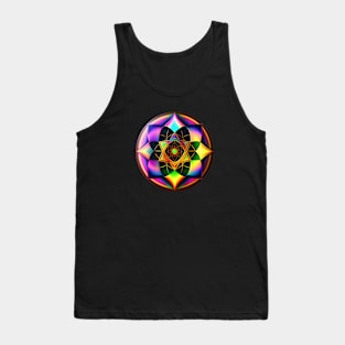 Vibrant Halo: A Splash of Colors Tank Top